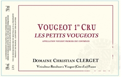 2015 Vougeot 1er Cru Rouge, Les Petits Vougeots, Domaine Christian Clerget
